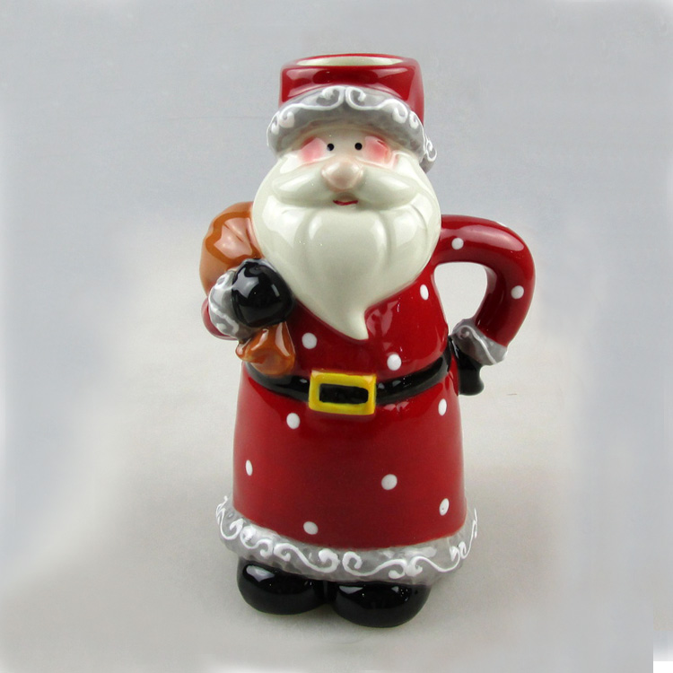 Eco Friendly Xmas Santa Clause Oil Bottle Ceramic Supplier