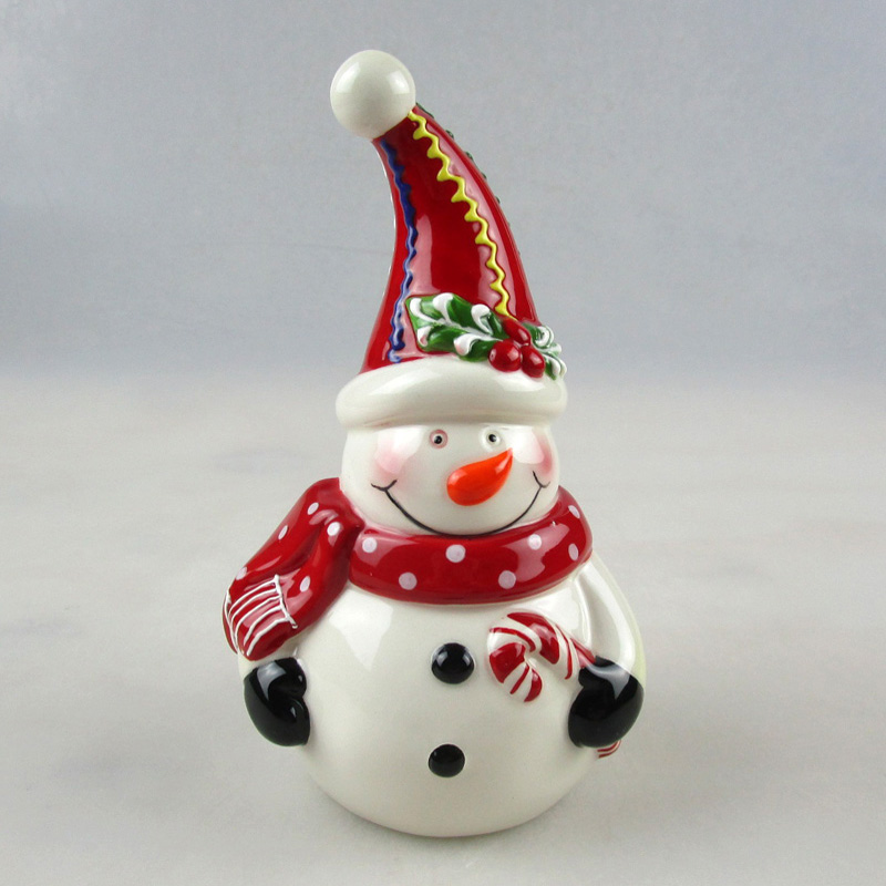 Wholesale Snow Man Ceramic Figure From Christmas Factory Supplier