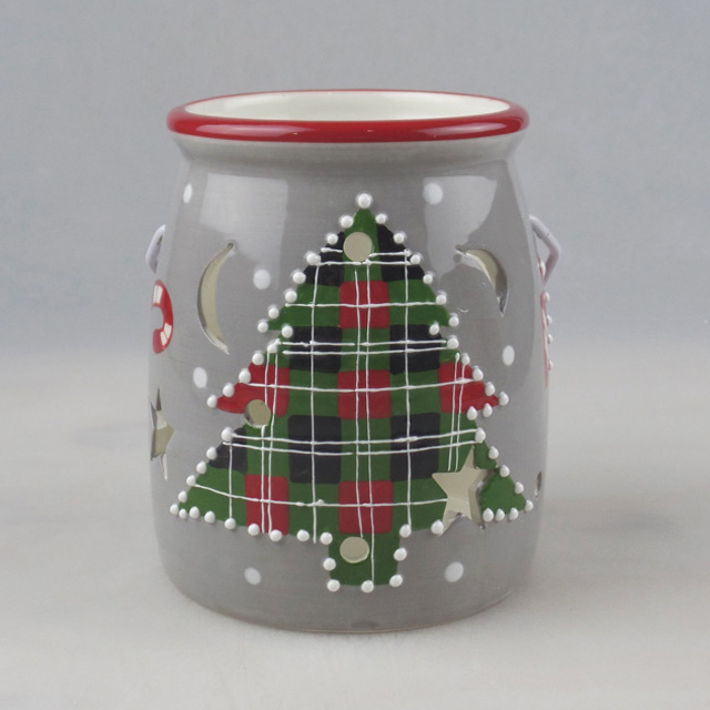 Wholesale Christmas Tree Ceramic Candle Holder Manufacturer