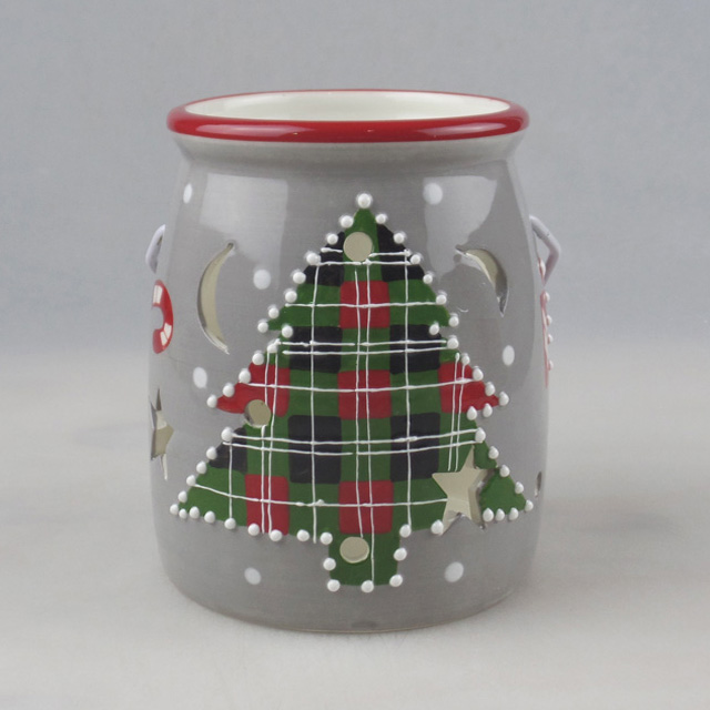 Wholesale Christmas Tree Ceramic Candle Holder Manufacturer
