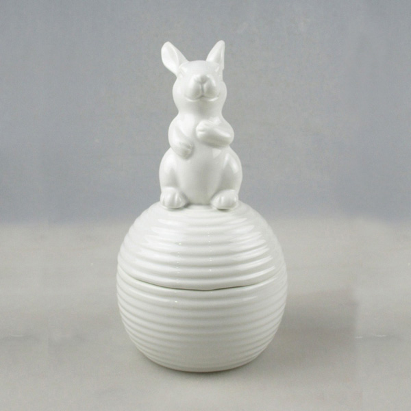 Wholesale Animal Rabbit Ceramic Jewelry Box Supplier