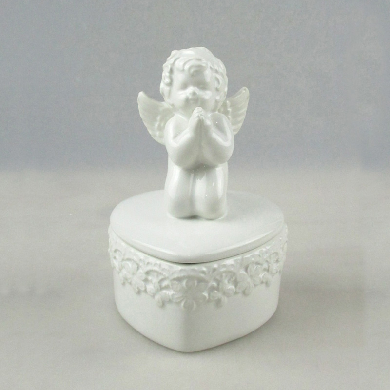 Wholesale Sweet Angel Ceramic Jewelry Box Manufacturer