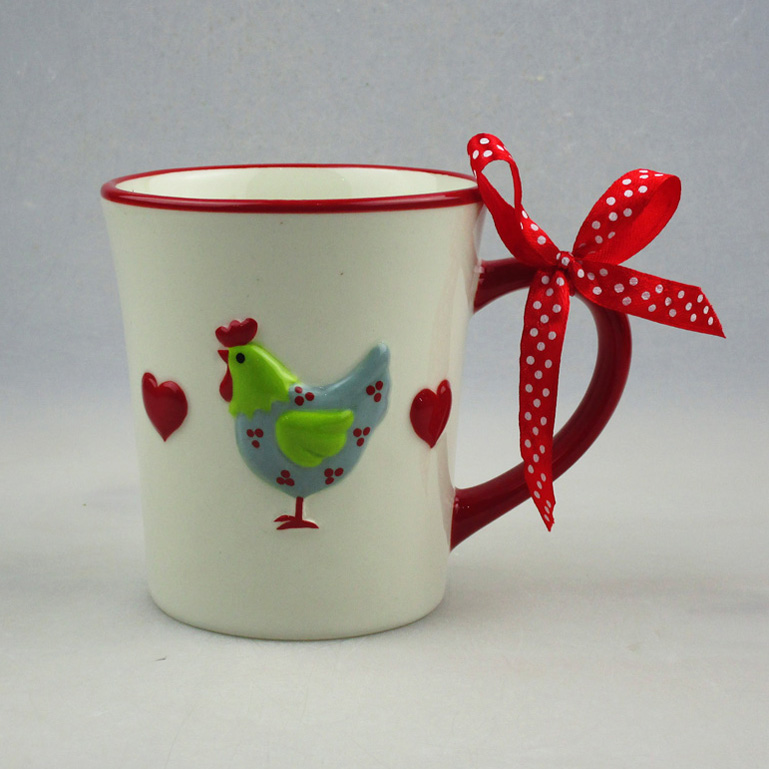 Wholesale Easter Hen Ceramic Relief Mug Factory Supplier