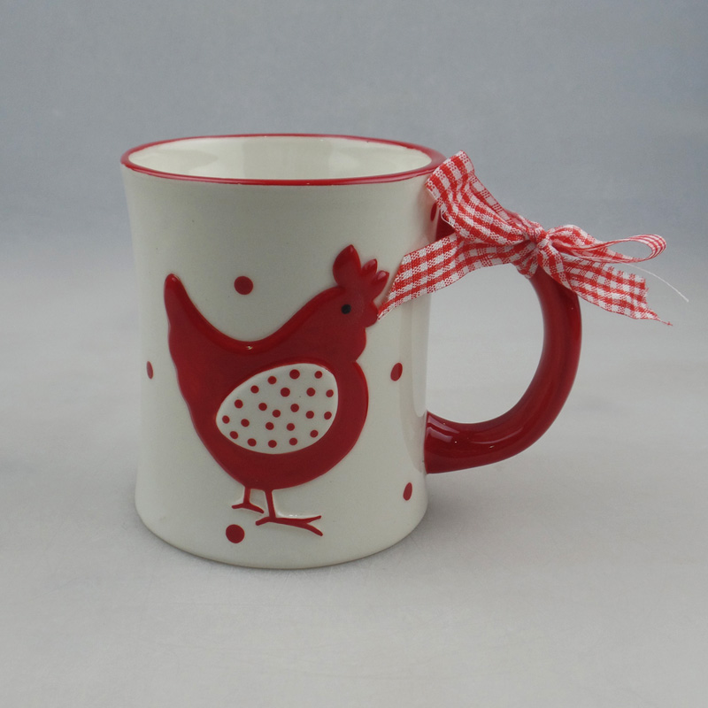 Wholesale Easter Hen Ceramic Relief Mug Factory Supply
