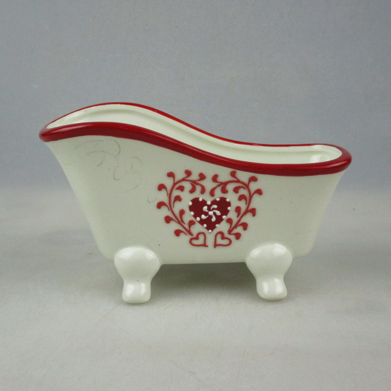 Wholesale Valentine Ceramic Heart Design Bath Tub Factory