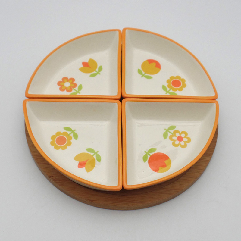 Wholesale Sunflower Ceramic Decal S4 Dish Plate Factory