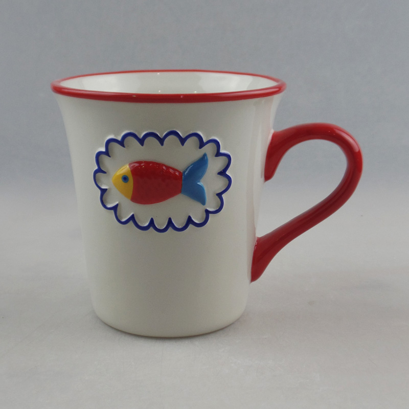 Wholesale Ocean Fish Design Ceramic Mug Factory