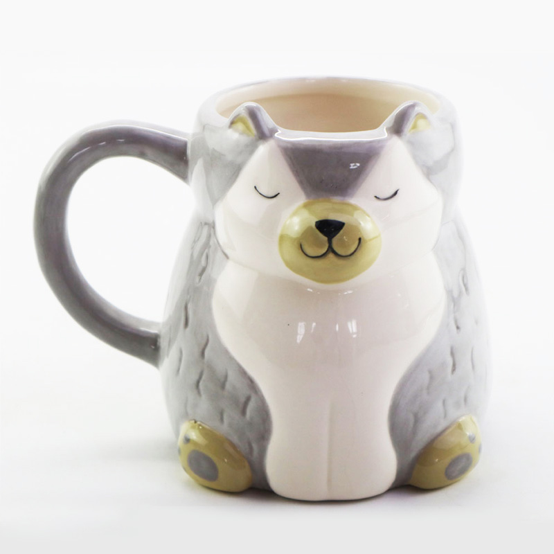 Wholesale 3D Mug Huskie Animal Mugs Supplier