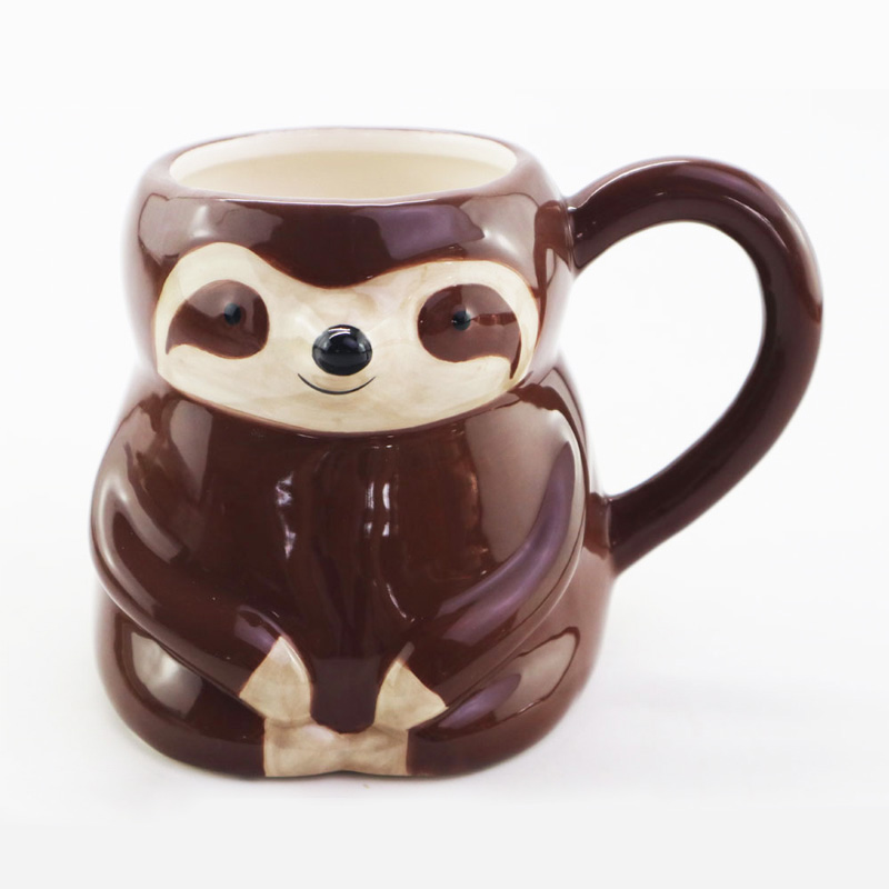 Wholesale 3D Mug Sloth Animal Mugs Chinese Factory