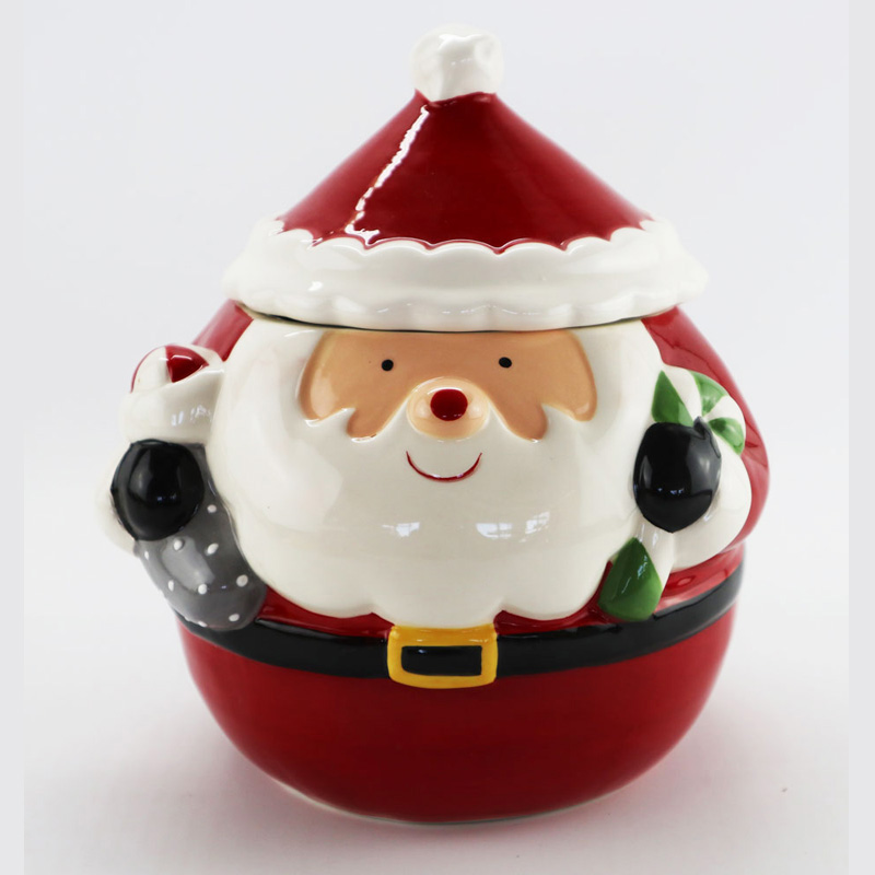 Christmas Ceramic Canister and Gnome Cookie Jars Supply