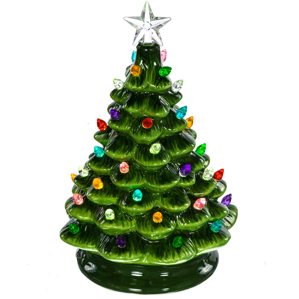 Supply Ceramic Christmas Tree With MultiColor Bulbs